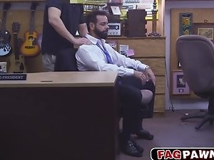 Guy with a beard fucked in his ass